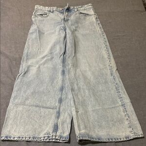 Light Blue Ultra Wide-Leg Women Jeans